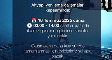 Gelibolu'da 18 Temmuz'da Geniş Kapsamlı Su Kesintisi!