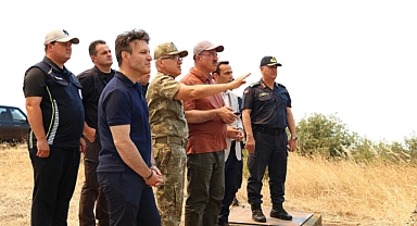 Vali Toraman, Şarköy yangınına yönelik çalışmaları yerinde inceledi