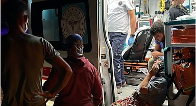 Yangın bölgesinde 112 ekiplerinden kesintisiz destek