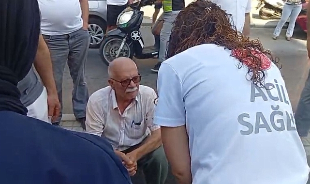Yangında mahsur kalan yaşlı adam kurtarıldı