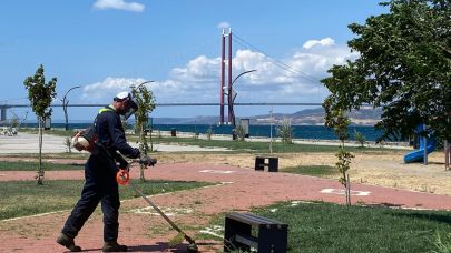 Lapseki Belediyesi’nden yoğun mesai