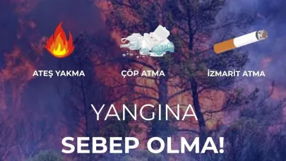 Çanakkale için yangın uyarısı