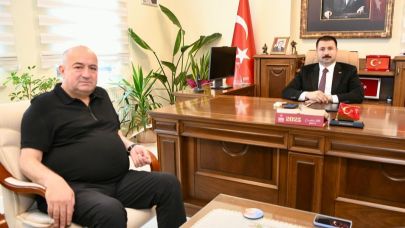 Ayhan Gider’den Ayvacık Kaymakamı Karali’ye Ziyaret