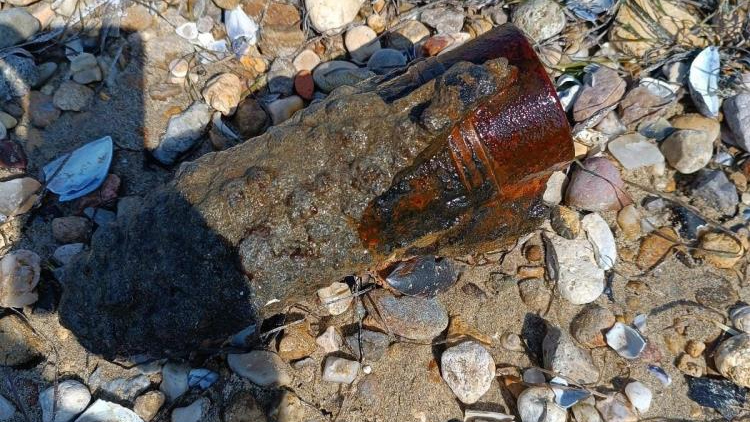 Çanakkale'de patlamamış top mermisi bulundu