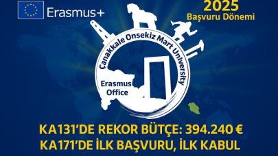 ÇOMÜ Erasmus’tan 2025’te Çifte Uluslararası Başarı
