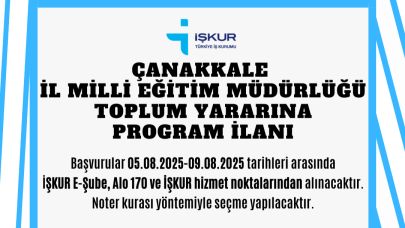 Çanakkale’de 370 Kişilik TYP Başvuruları Başladı