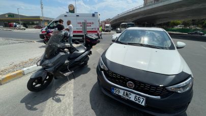 Tekirdağ Kapaklı’da Kavşakta Kaza: Motosikletli Yaralandı