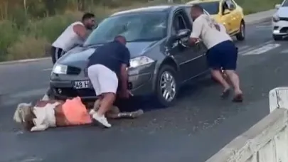 Önce çarptı, sonra kaçmaya çalıştı