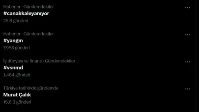 Sosyal medya kullanıcıları #canakkaleyanıyor etiketiyle yardım istiyor