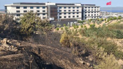 Günün ilk ışıkları Çanakkale yangınının yarattığı tahribatı ortaya koydu