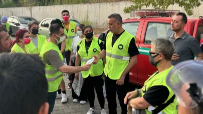 Haluk Levent ve AHBAP yangın bölgesinde