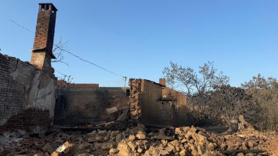 Saçaklı Köyü’nde yangın sonrası ağır hasarlı 43 bağımsız bölüm tespit edildi