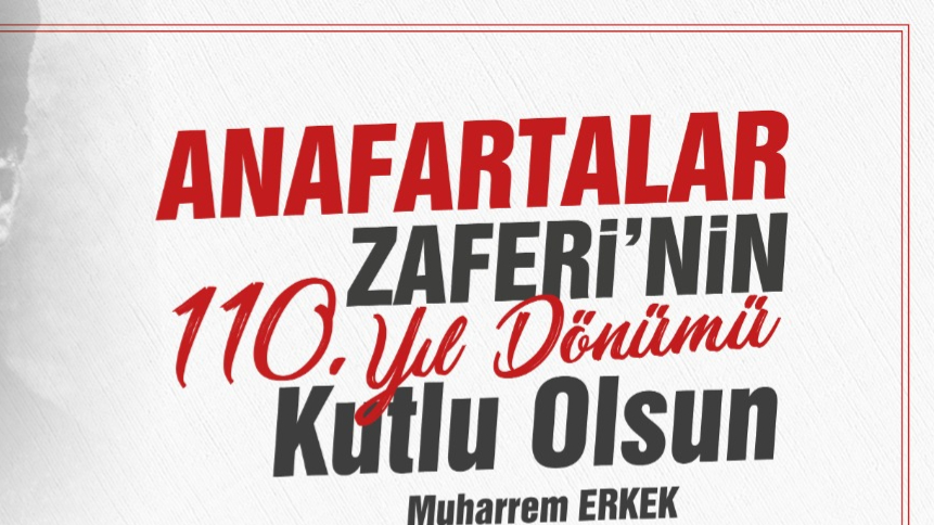 Başkan Erkek'ten  Anafartalar Zaferi mesajı