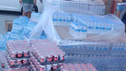 Yangına destek için TroyPark AVM’de ürün toplama noktası oluşturuldu