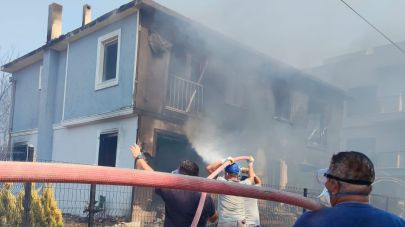 Çanakkale'de vatandaşlar yangın riskinin azaldığı bölgelerde evlerine dönüyor