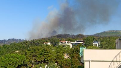 Güzelyalı tabyaları üst kısmında yeniden dumanlar tükseldi