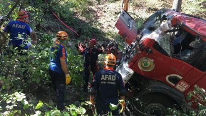 Yangına müdahaleye giden arazöz devrildi: Orman işçisi şehit oldu, 5 yaralı