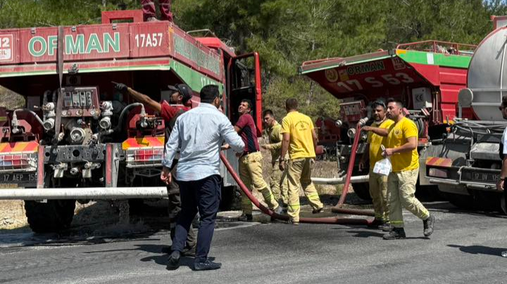 Başkan Fırat yangın bölgesinde