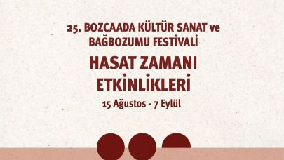 Bozcaada’da 25. Bağbozumu Festivali Başlıyor