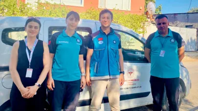 Ezine’de Yangın Sonrası Sağlık Taraması Yapıldı