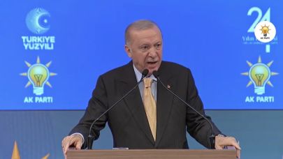 Cumhurbaşkanı Recep Tayyip Erdoğan konuşuyor