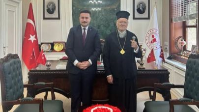 Fener Rum Patriği Bartholomeos’tan Kaymakam Acar'a Ziyaret