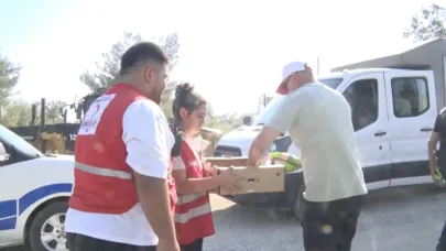 Çanakkale’de Yangınla Mücadeleye Kızılay Desteği
