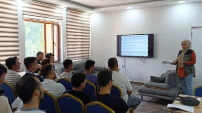 Bayramiç Orman İşletme Müdürlüğü’nde iş sağlığı ve güvenliği eğitimi