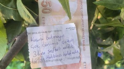 Şeftali bahçesinde “insanlık ölmemiş” dedirten olay