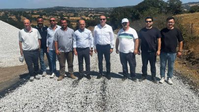 Karadağ Köy Yolu Asfalt Çalışmaları Yerinde İncelendi