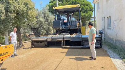Küçükkuyu’da 10 Bin m² Yol Kaplama Çalışması Başladı