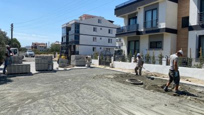 Lapseki’de altyapı ve yol çalışmaları aralıksız devam ediyor