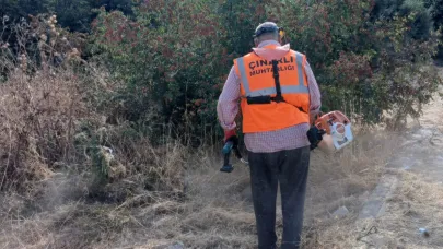 Çınarlı Köyü’nde yangın riskine karşı önlem çalışmaları