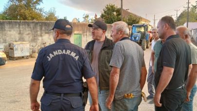 Vali Toraman Gelibolu'da yangın bölgesinde