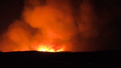 Alevler Küçükanafarta Köyü’ne ilerliyor