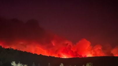 Yangın nedeniyle Eceabat'ta elektrikler tedbir amaçlı kesildi