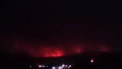 Gelibolu’daki yangın Çanakkale ve Gökçeada'dan görülüyor