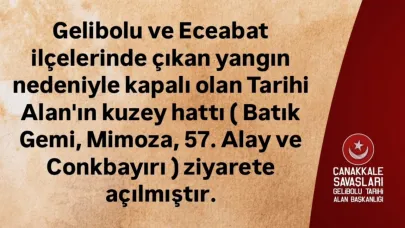 Tarihi Alan’ın kuzey hattı yeniden ziyarete açıldı