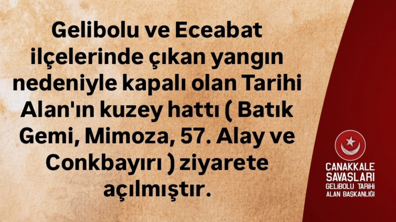 Tarihi Alan’ın kuzey hattı yeniden ziyarete açıldı