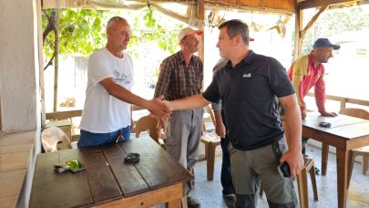 Kaşdemir, yangında etkilenen köyleri ziyaret etti