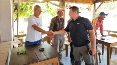 Kaşdemir, yangında etkilenen köyleri ziyaret etti