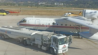 Çanakkale Havalimanı, orman yangını operasyonlarında kritik rol üstlendi