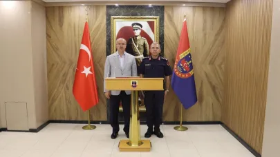 Vali Toraman’dan İl Jandarma Komutanı Akyüz’e ziyaret