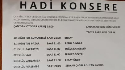 Çan Birlik’ten Kültür Yolu Festivali için ek sefer