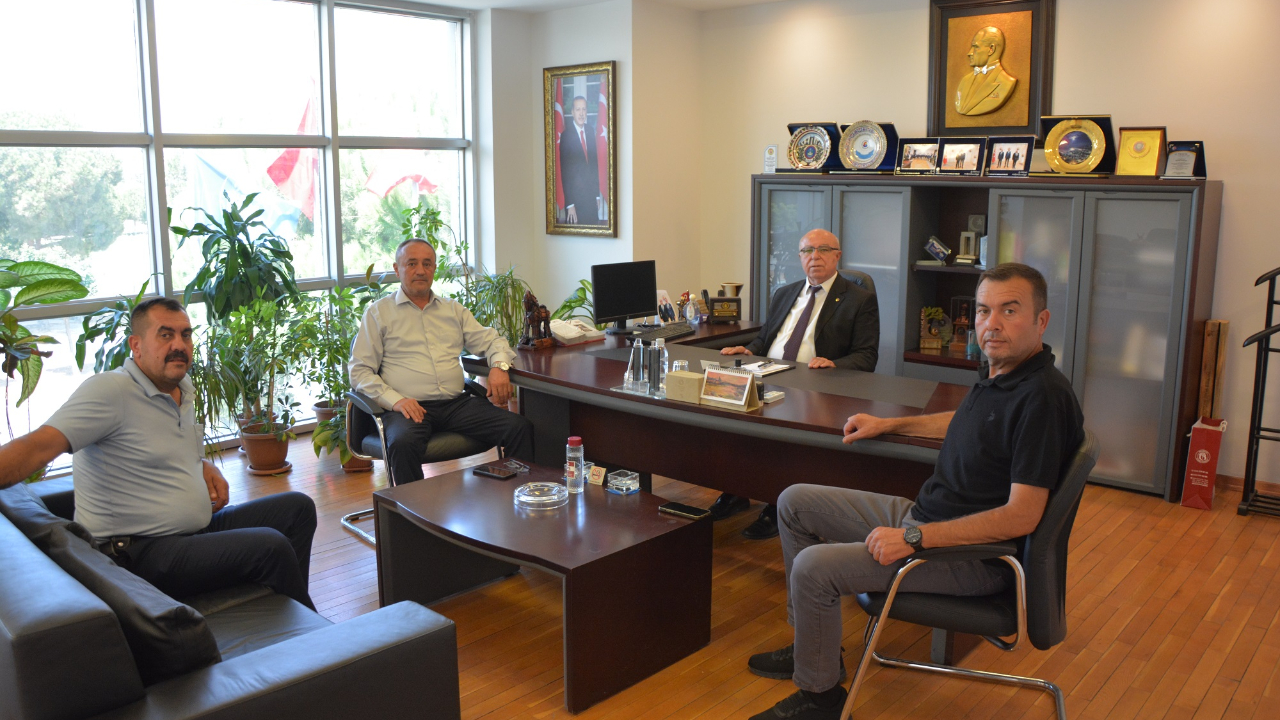 Muhtarlardan ÇTB Başkanı Deniz'e Ziyaret