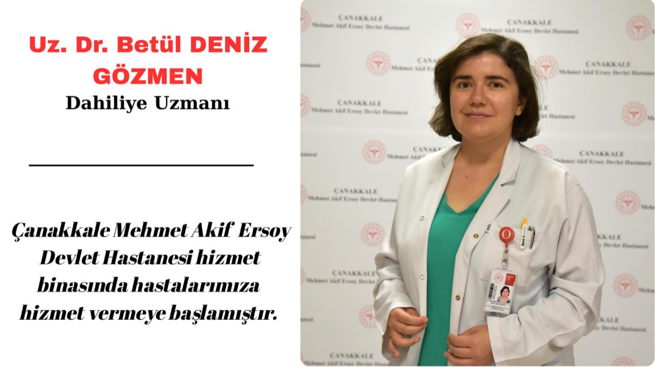 Mehmet Akif Ersoy Devlet Hastanesine Yeni Dahiliye Uzmanı