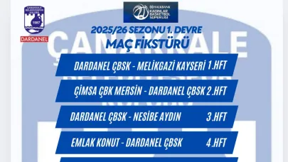 Çanakkale Belediyespor’un Kadınlar Süper Ligi Fikstürü