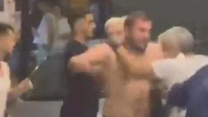 Esnaf Kavgası Kameralara Yansıdı! Sandalyeler Havada Uçuştu!