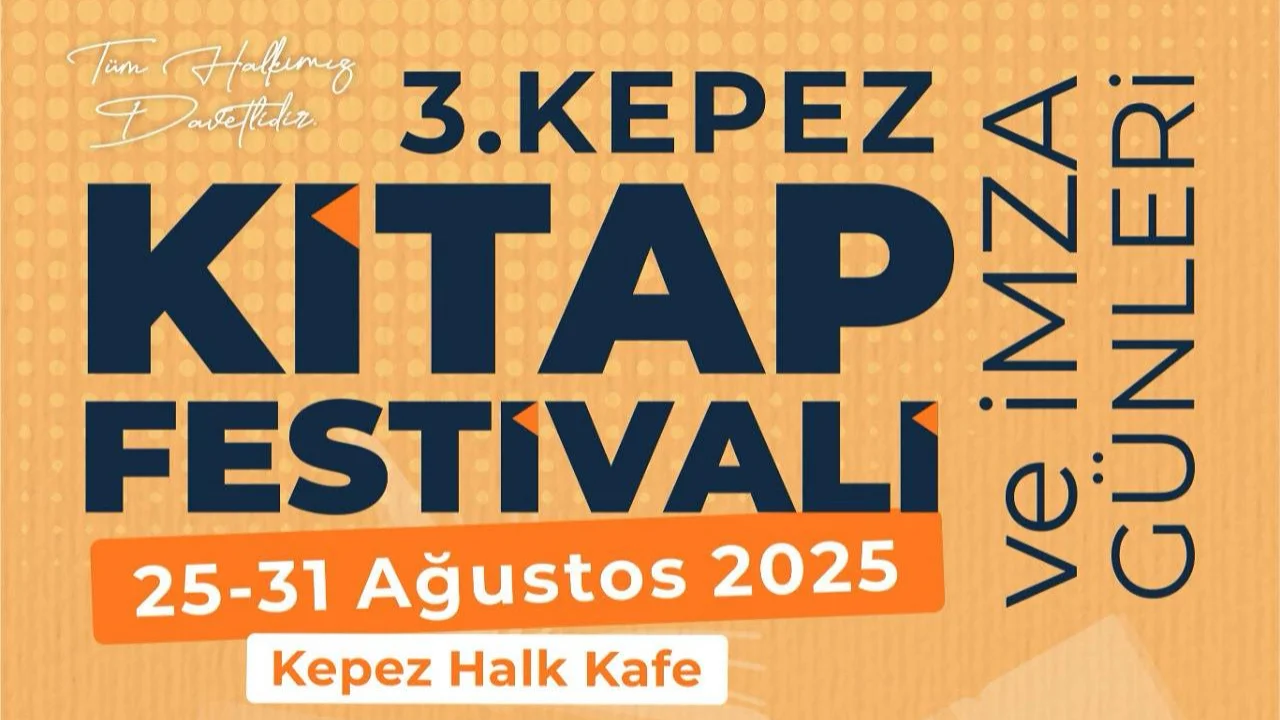 3. Kepez Kitap Festivali 25-31 Ağustos’ta