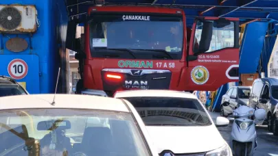 Ilgardere yangını için Çanakkale'den ekipler yola çıktı